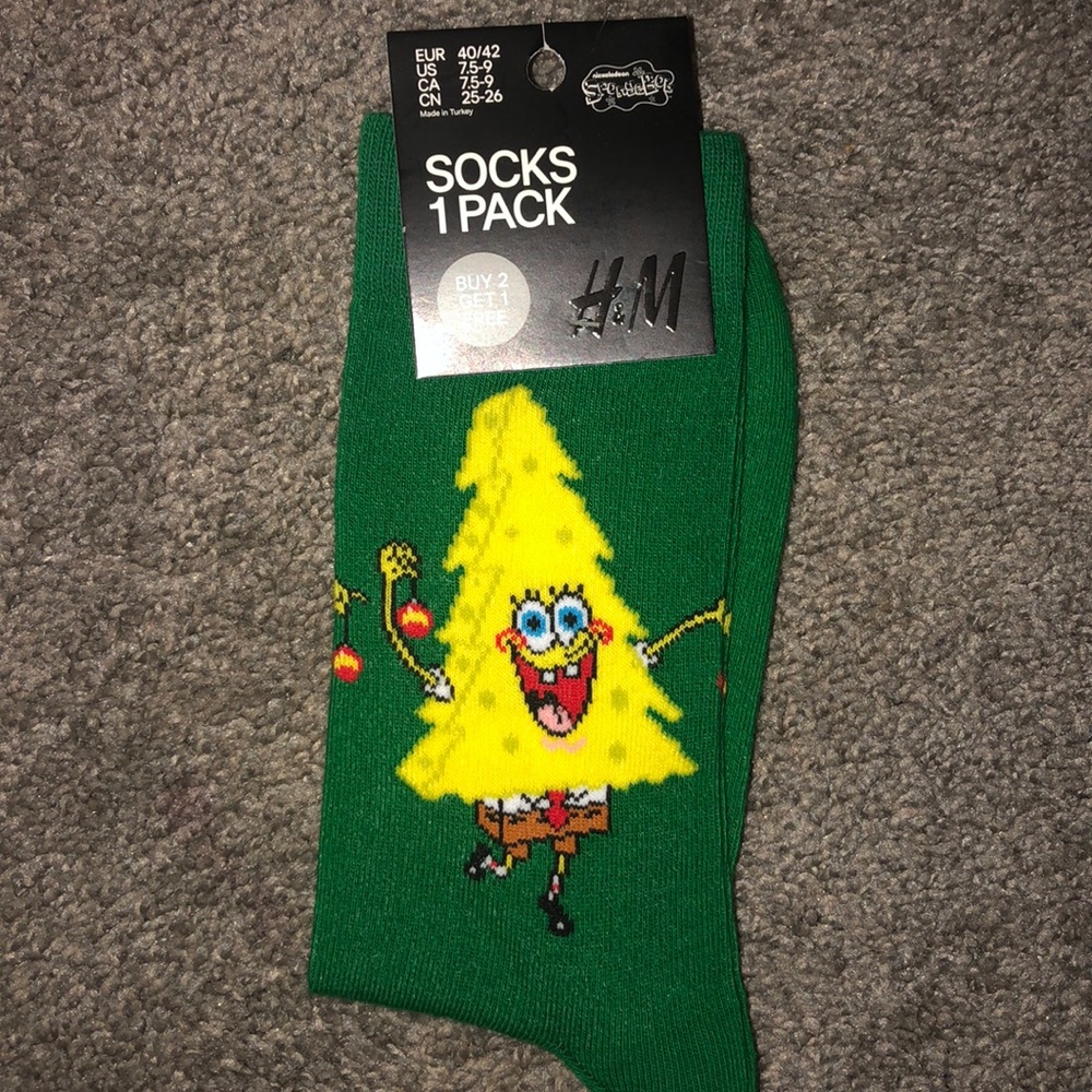 Spongebob H&M socks
